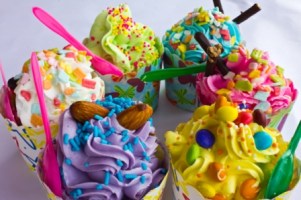 colorful of cupcake