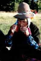 Don Augustin making kintus for depacho San Francisco Peaks Hopi Trip Arizona compressed